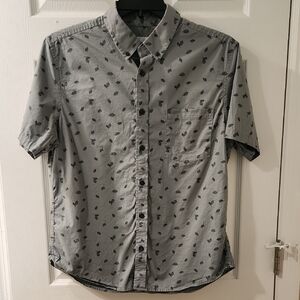 Goodfellow & Co Green Patterned Button Down Shirt Men's Size L